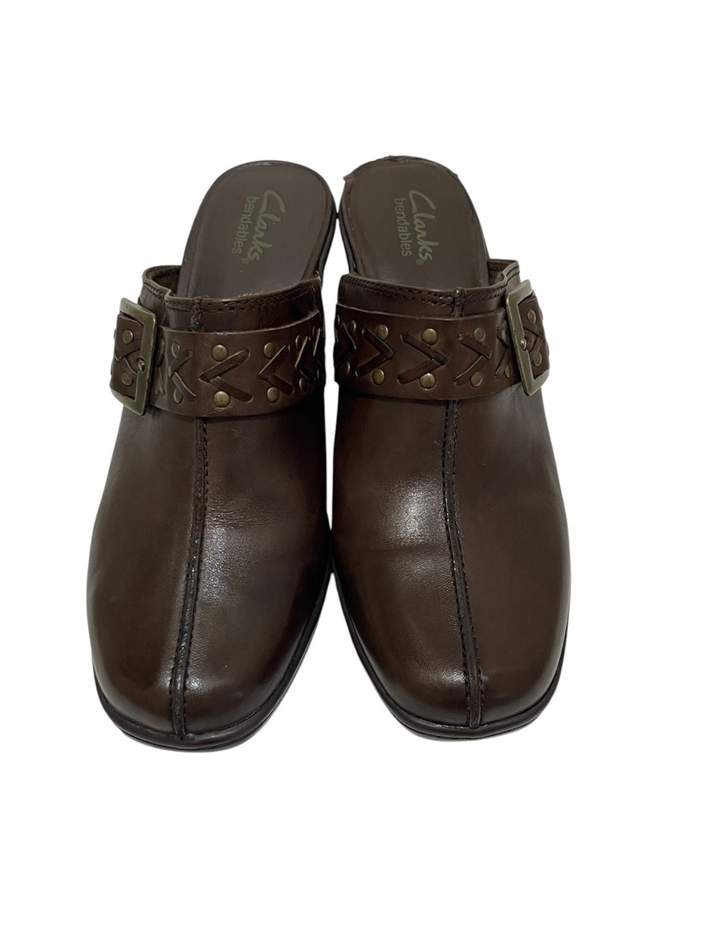 Clarks Women’s Size 8.5 US
Bendables Brown Leather Slip On Comfort Mules 83545 - Picture 3 of 16